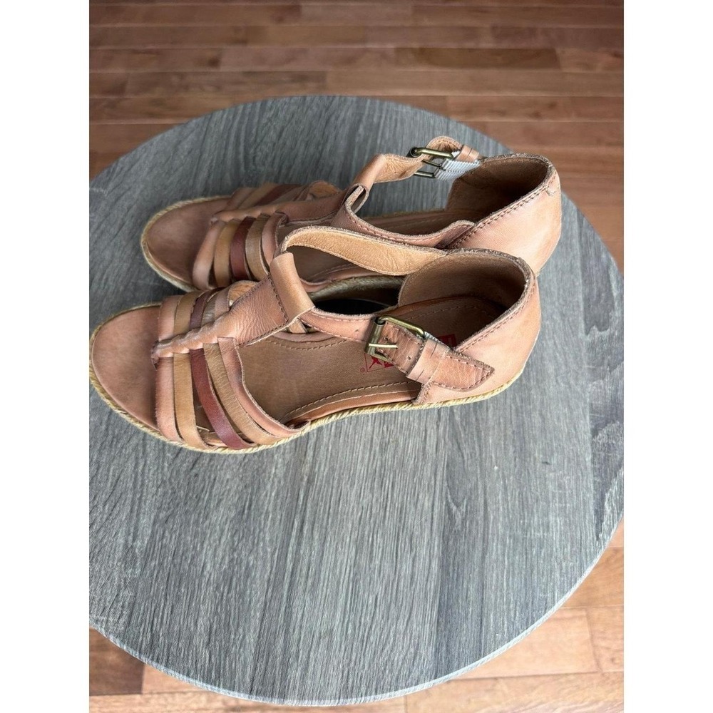 Pikolinos Aguadulce wedge sandals brown wedge size 38 7.5 - Picture 3 of 7